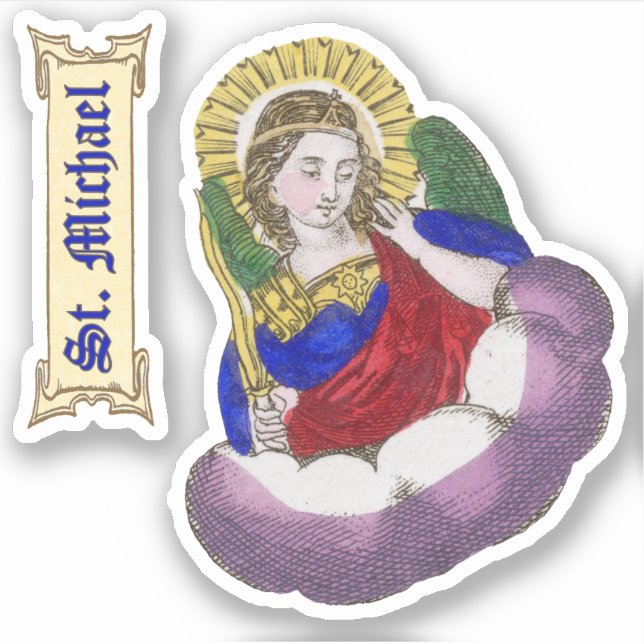 St. Michael the Archangel (M 009) Sticker (Front)
