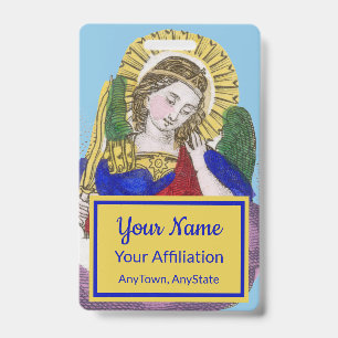 St. Michael the Archangel (M 009; Style 3) Badge