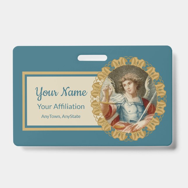 St. Michael the Archangel (M 010) Badge (Front)