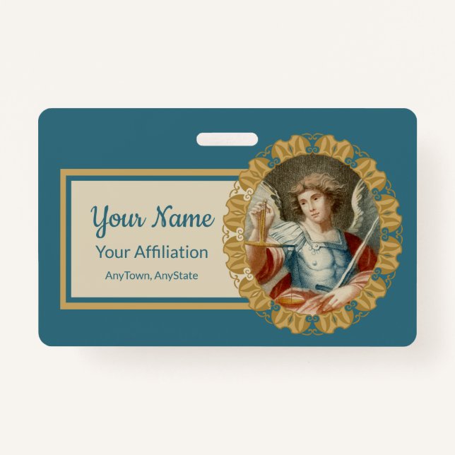 St. Michael the Archangel (M 010) Badge (Front)