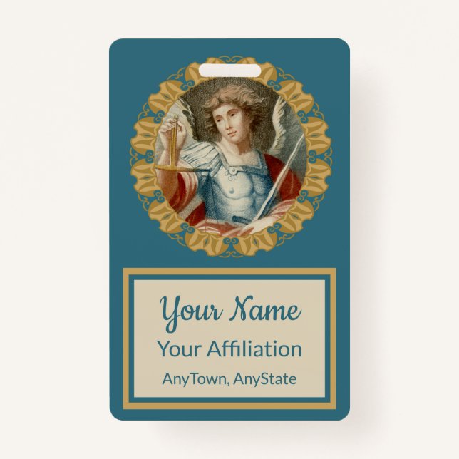 St. Michael the Archangel (M 010) Badge (Front)