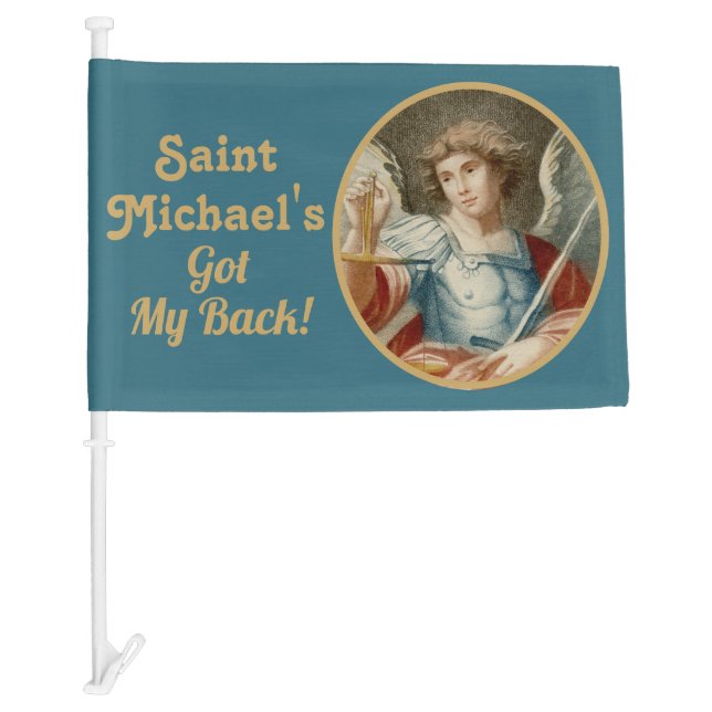St. Michael the Archangel (M 010) Car Flag (Front)