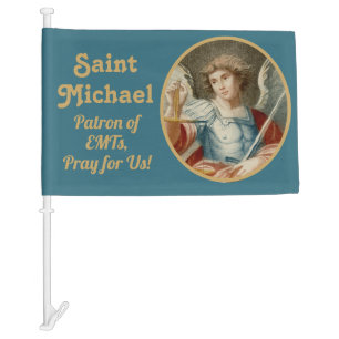 St. Michael the Archangel (M 010) Car Flag