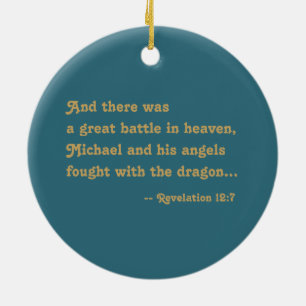 St. Michael the Archangel (M 010) Ceramic Ornament