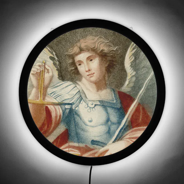 St. Michael the Archangel (M 010) LED Sign | Zazzle