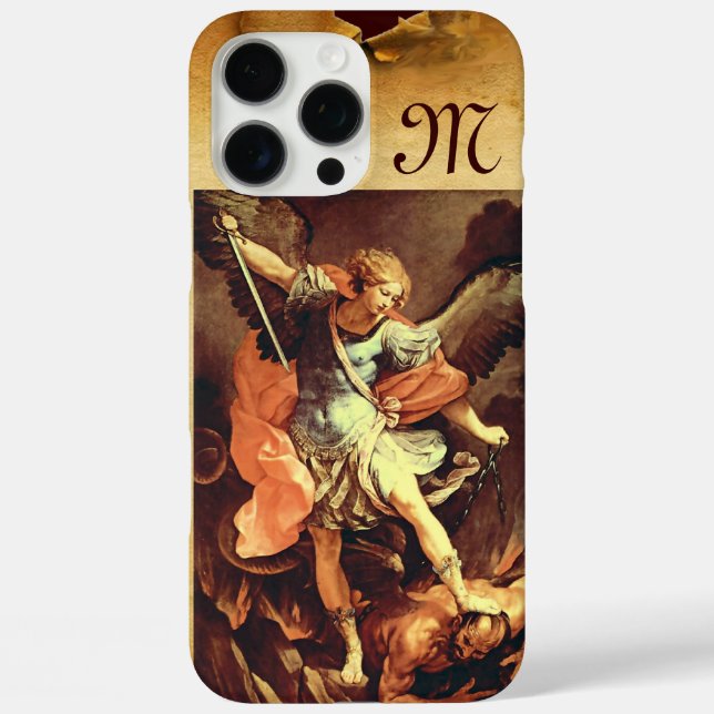 St. Michael the Archangel Monogram Case-Mate iPhone Case (Back)