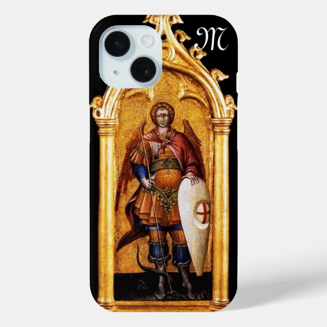 St. Michael the Archangel Monogram Case-Mate iPhone Case (Back)
