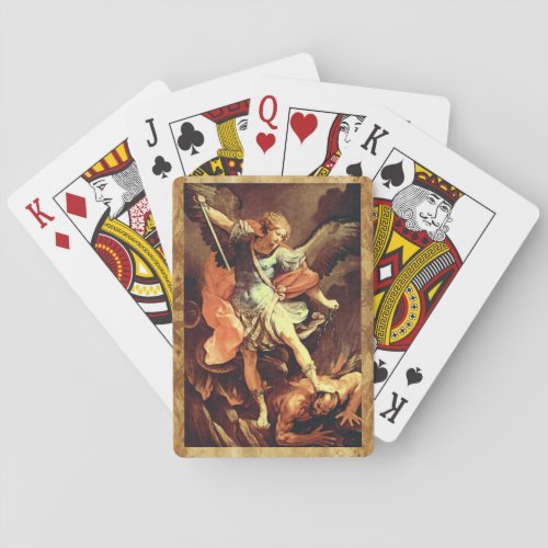 St Michael the Archangel  Poker Cards