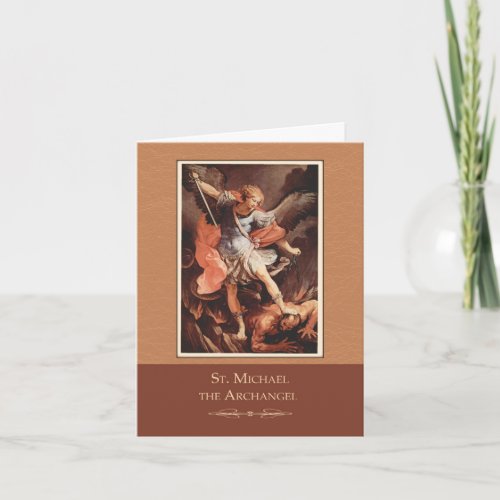 St Michael the Archangel Pray For Us Card