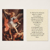 St Michael the Archangel Prayer Card (Front & Back)
