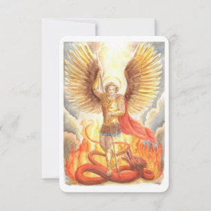 St.Michael the Archangel Prayer Card