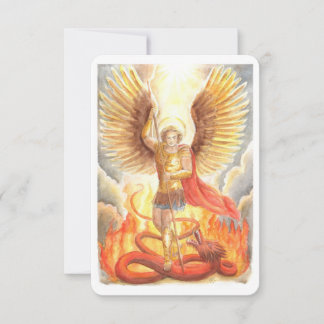 St.Michael the Archangel Prayer Card