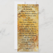 St. Michael the Archangel Prayer Card (Back)