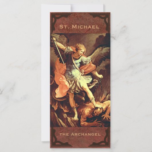 St. Michael the Archangel Prayer Card (Front)
