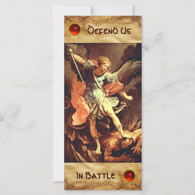 St. Michael the Archangel Prayer Card (Front)