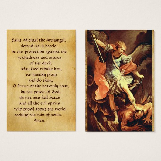 St. Michael the Archangel Prayer Card (Front & Back)