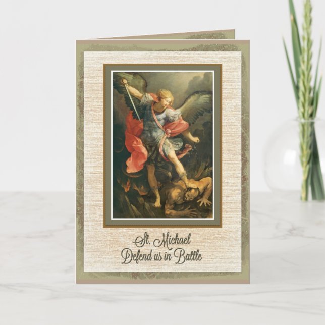 St. Michael the Archangel Prayer Card (Front)