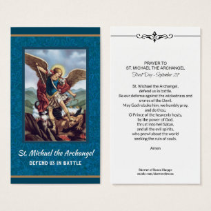 St. Michael the Archangel Prayer Holy Card