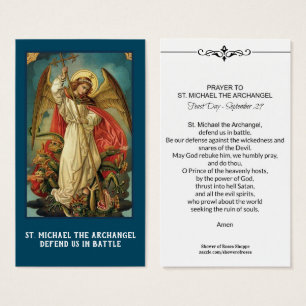 St. Michael the Archangel Prayer Holy Card