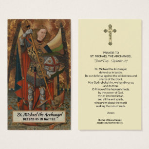 St. Michael the Archangel Prayer Holy Card