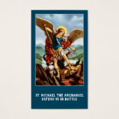 St. Michael the Archangel Prayer Holy Card (Front)