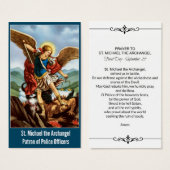 St. Michael the Archangel Prayer Police Officer (Front & Back)