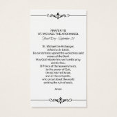 St. Michael the Archangel Prayer Police Officer (Back)