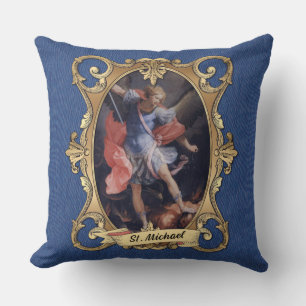 St. Michael the Archangel Prayer Religious Throw Pillow