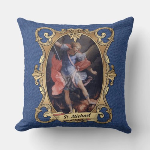 St Michael the Archangel Prayer Religious Throw Pillow