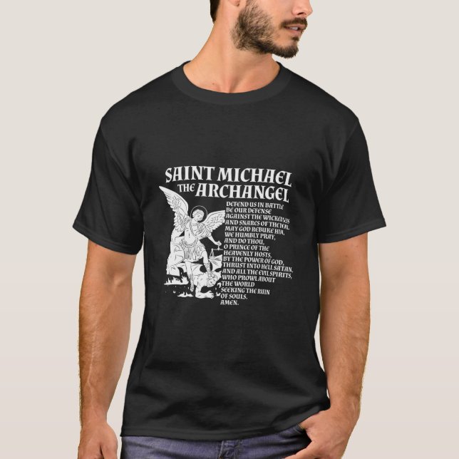 St Michael The Archangel Prayer T-Shirt (Front)