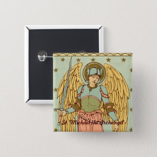 St Michael the Archangel RLS 12 Button