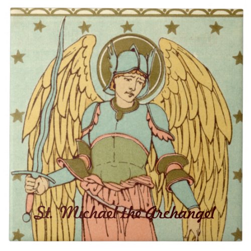 St Michael the Archangel RLS 12 Ceramic Tile