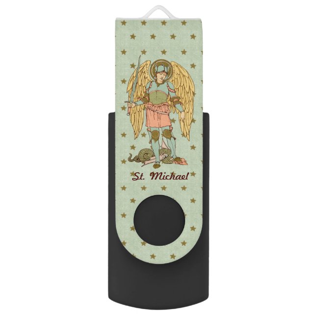 St. Michael the Archangel (RLS 12) Flash Drive (Back (Vertical))