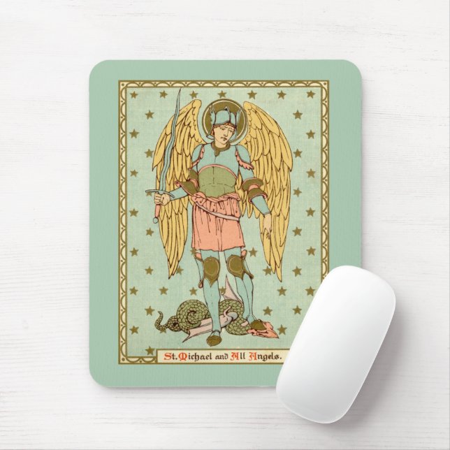 St. Michael the Archangel  (RLS 12) (Style 1) Mouse Pad (With Mouse)