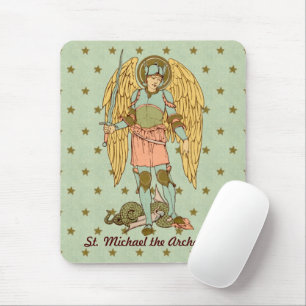 St. Michael the Archangel (RLS 12) (Style 2) Mouse Pad