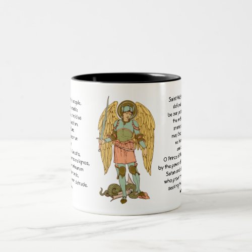 St Michael the Archangel RLS 12 Two_Tone Coffee Mug
