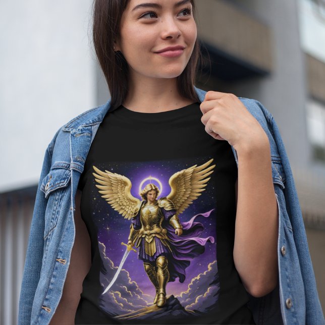 St Michael The Archangel Roman Catholic Defender  T-Shirt (Creator Uploaded)