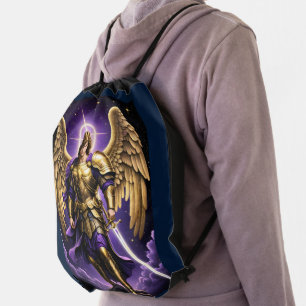 St Michael the Archangel Roman Catholic Drawstring Bag