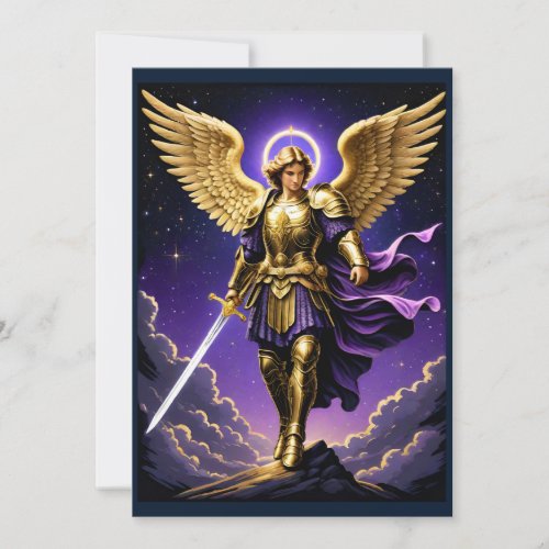 St Michael the Archangel Roman Catholic Holiday Card