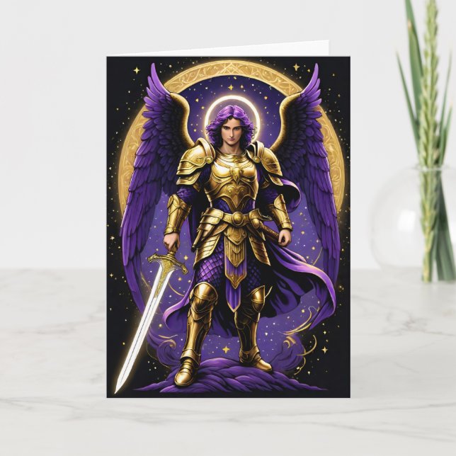 St Michael the Archangel Roman Catholic Holiday Card (Front)