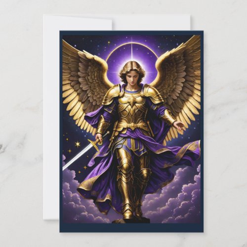 St Michael the Archangel Roman Catholic Holiday Card