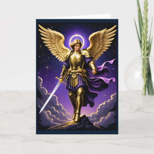 St Michael the Archangel Roman Catholic Holiday Card