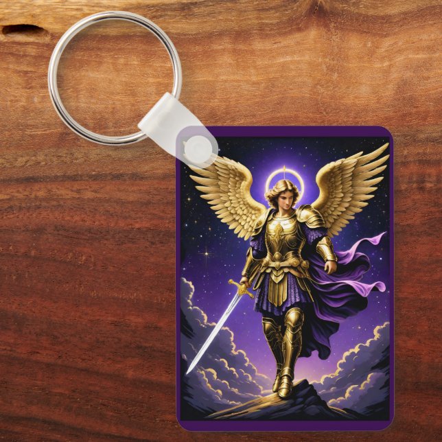 St Michael the Archangel Roman Catholic Keychain (Front)