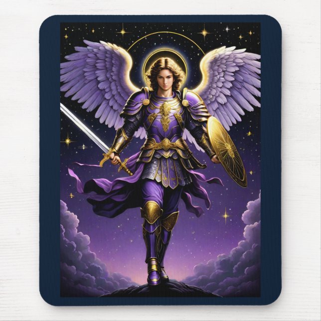 St Michael the Archangel Roman Catholic Mouse Pad (Front)