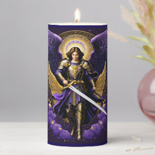 St Michael the Archangel Roman Catholic Pillar Candle