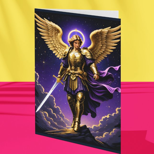 St Michael The Archangel Roman Catholic Prayer  Holiday Card (Creator Uploaded)
