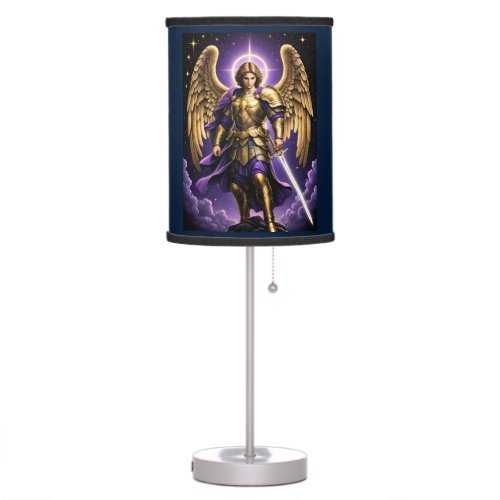 St Michael the Archangel Roman Catholic Table Lamp