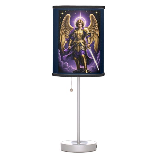 St Michael the Archangel Roman Catholic Table Lamp (Right)