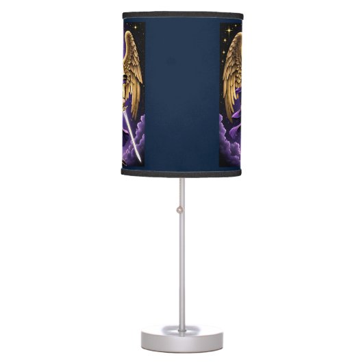 St Michael the Archangel Roman Catholic Table Lamp (Front)