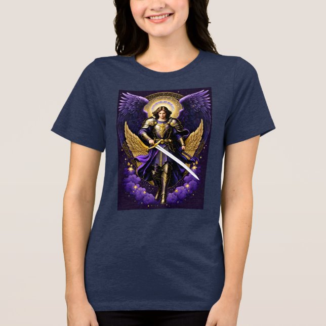 St Michael the Archangel Roman Catholic Tri-Blend Shirt (Front)